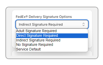 fedex signature required