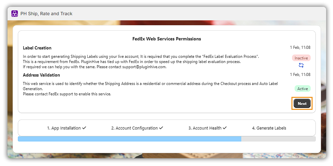 fedex web services