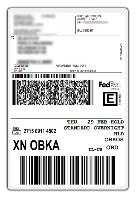 fedex label