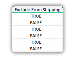 exclude from shipping