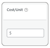 cost per unit