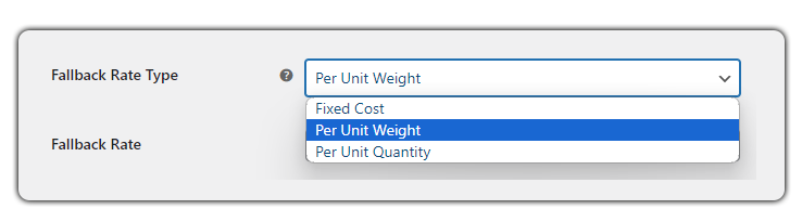 fallback rate type