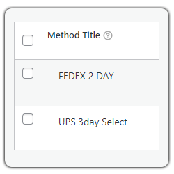 shipping method title