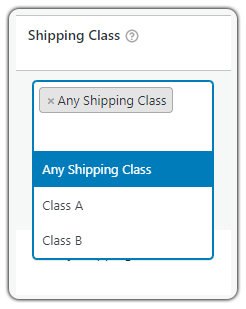shipping class