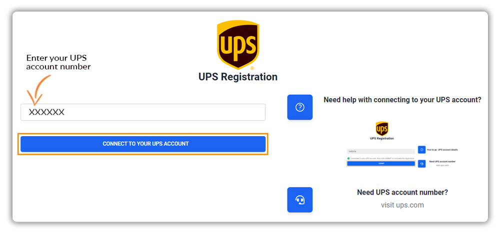 ups account number