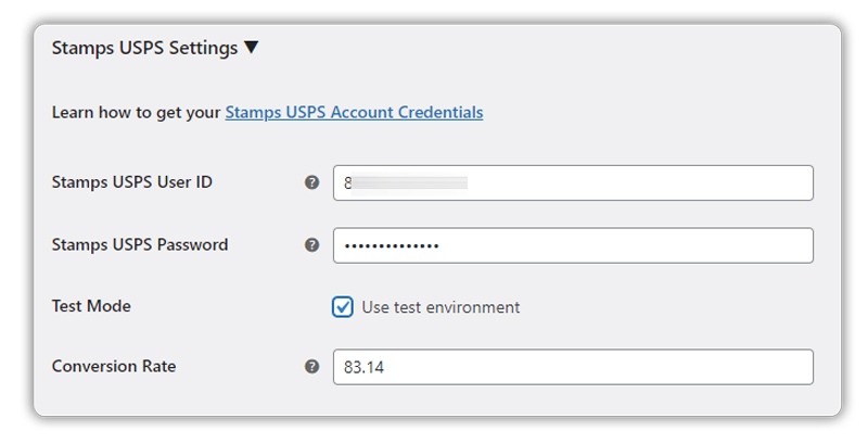usps stamps settings