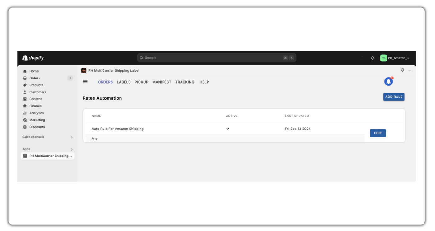 shipping automation rules