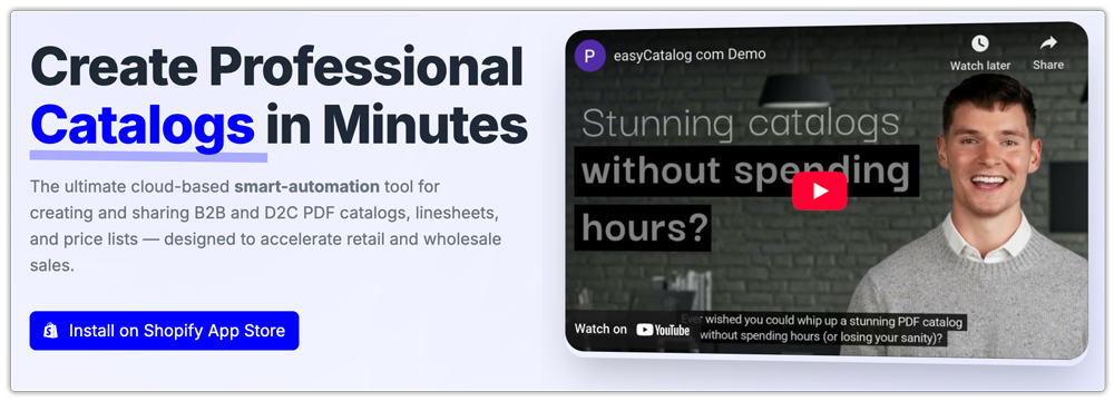 Easy Catalog: wholesale/retail