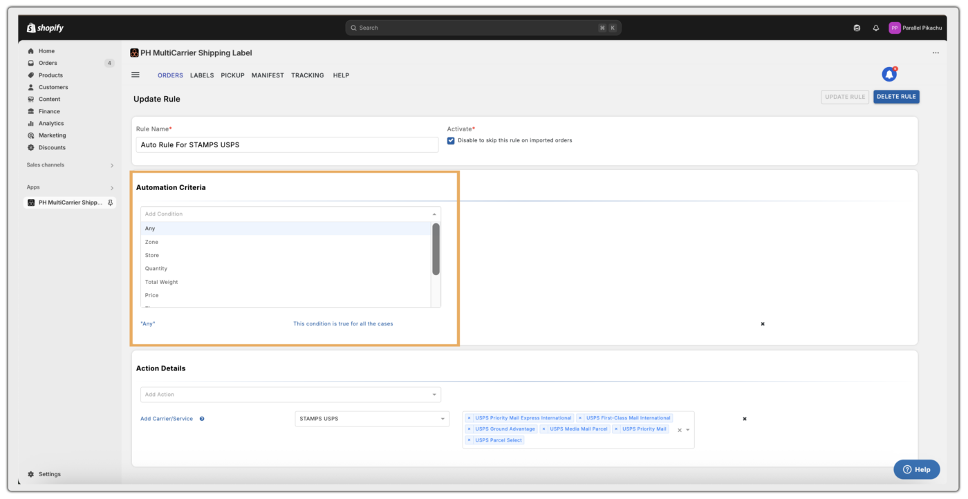 automation criteria