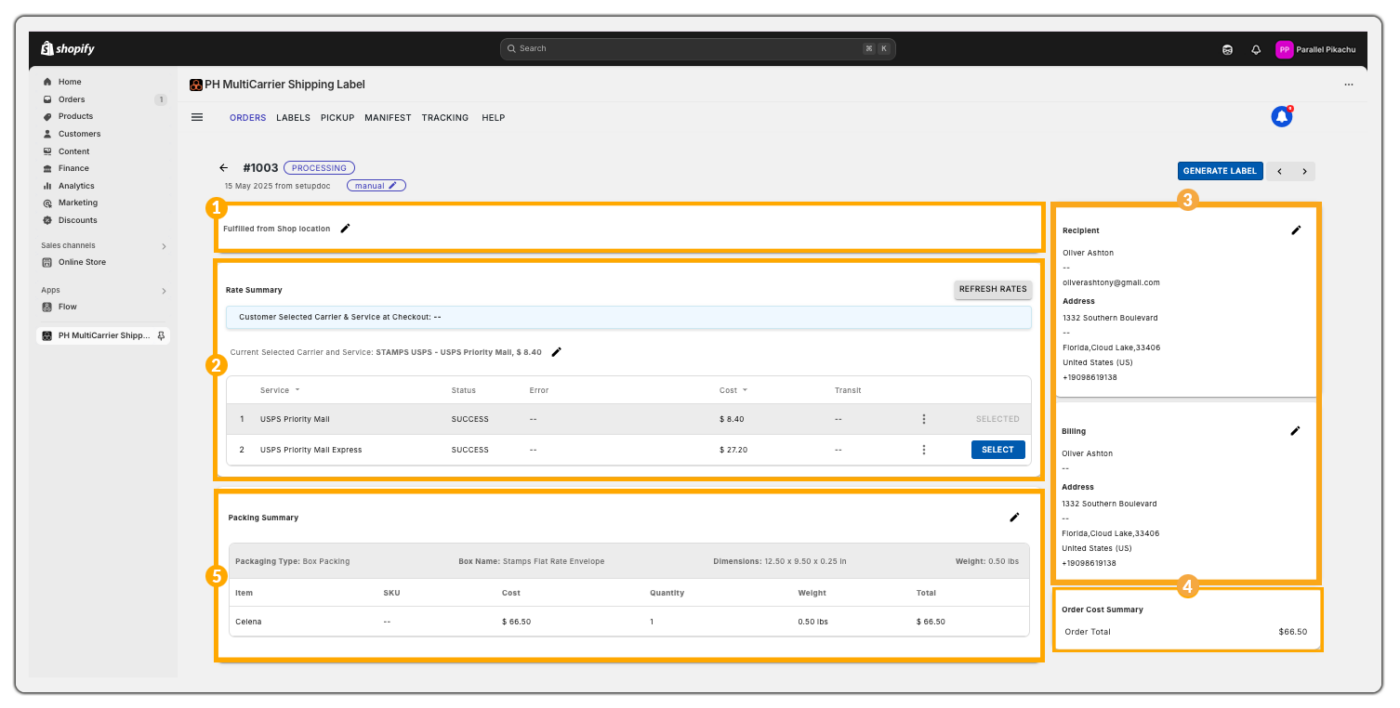 order page