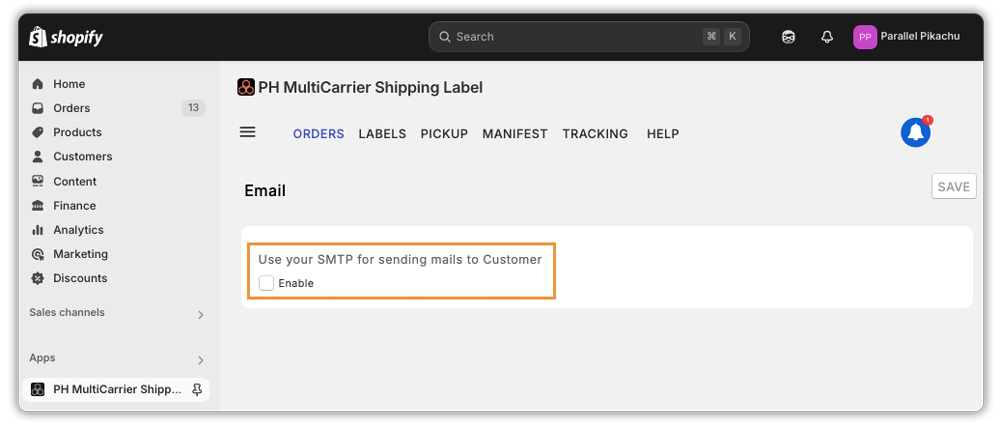 Order Confimation Emails