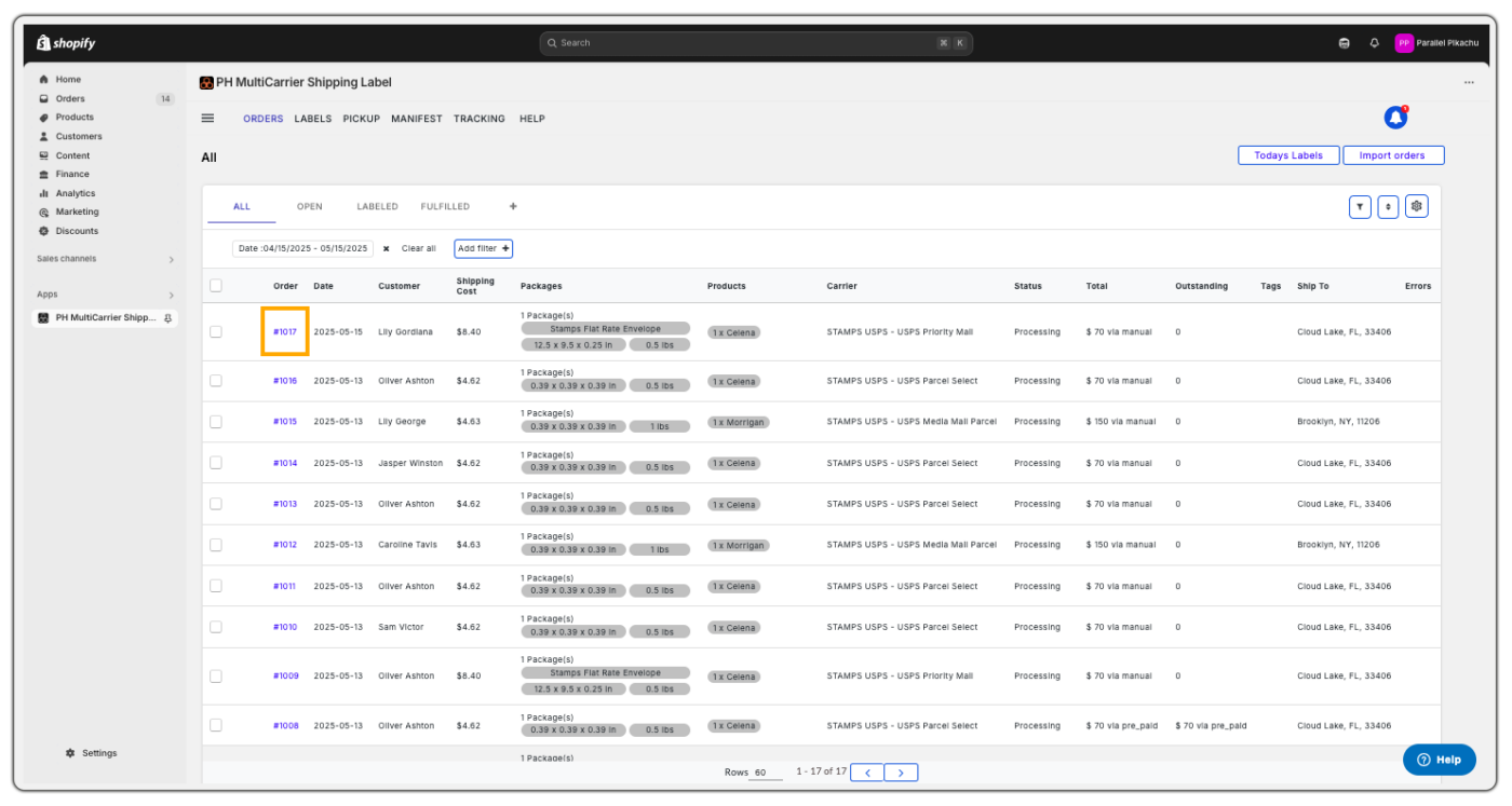Generate Labels One by One with Quick Ship