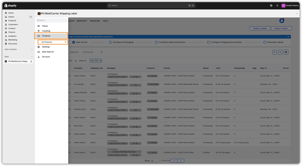 Accessing Your Products