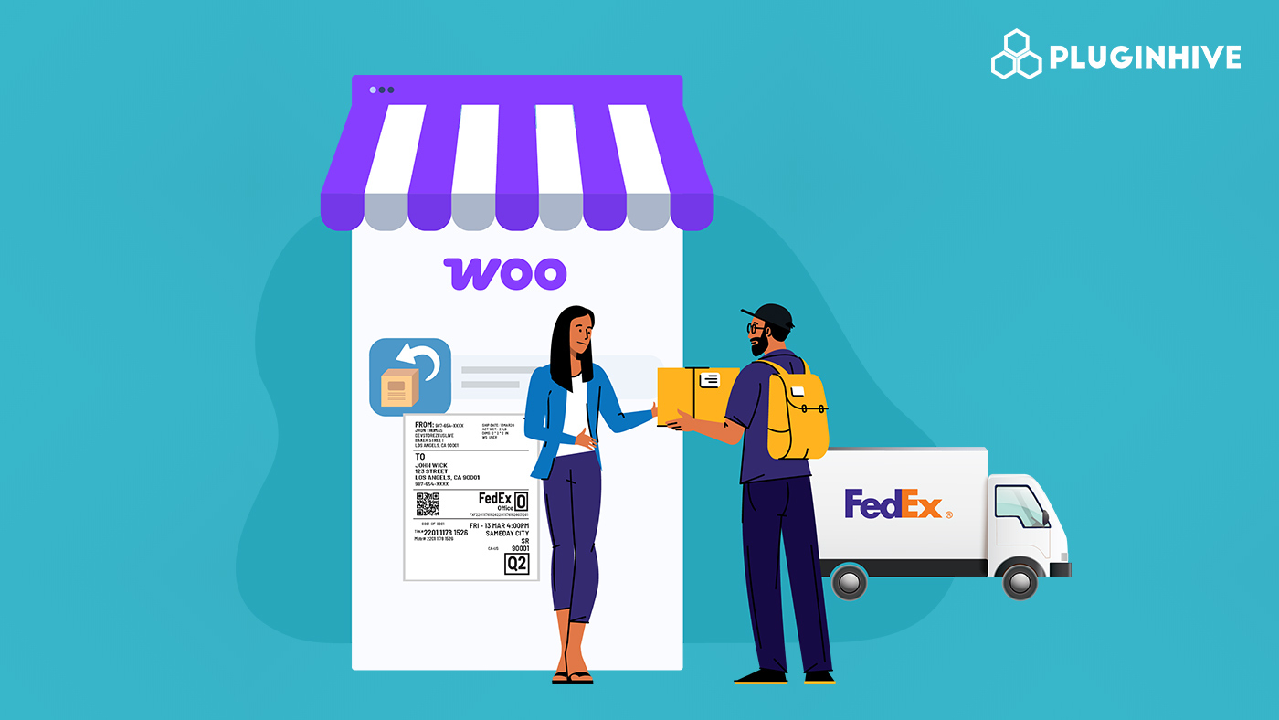 fedex return labels for woocommerce orders