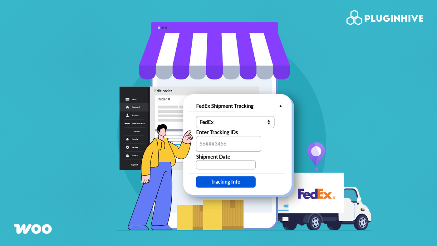 woocommerce order tracking with fedex