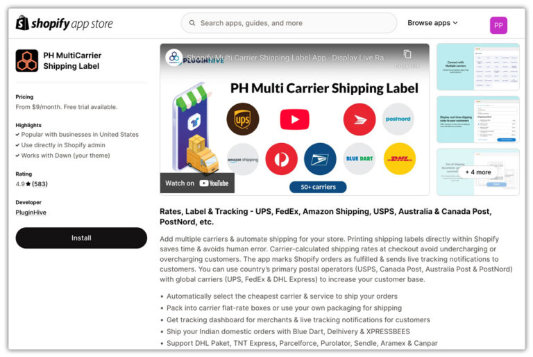Setting up Shopify Multi Carrier Shipping Label App