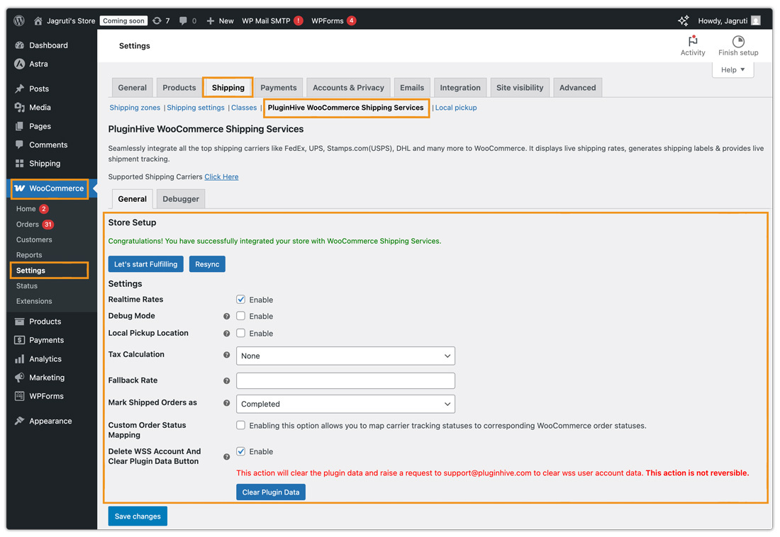 plugin store setup