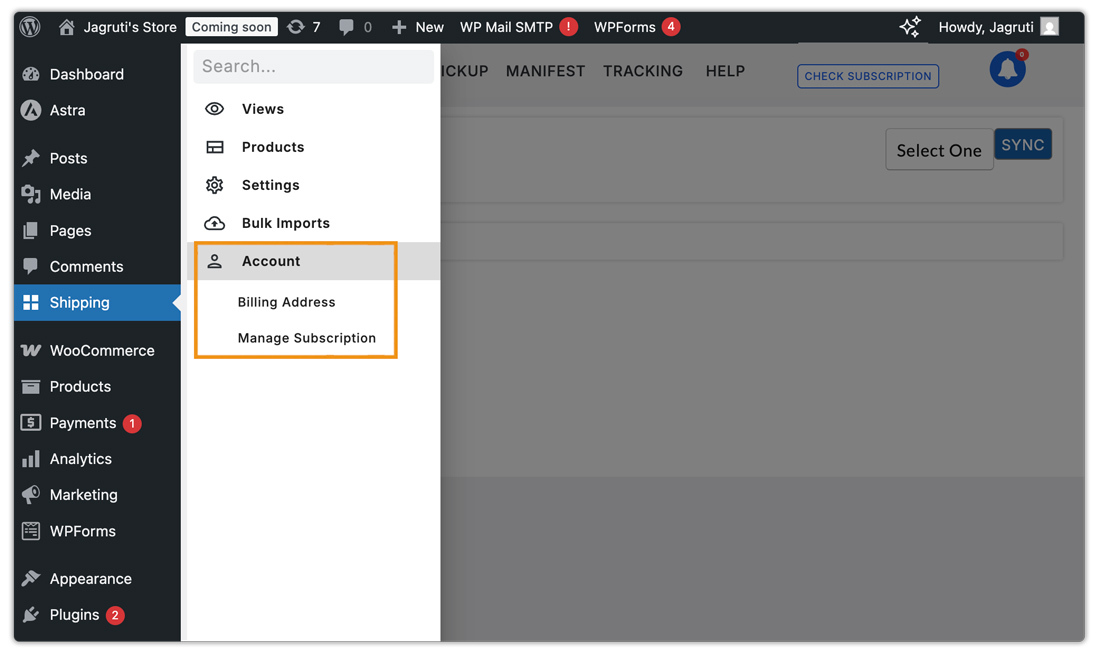 account path
