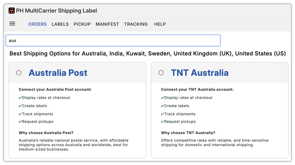 australia post, tnt australia