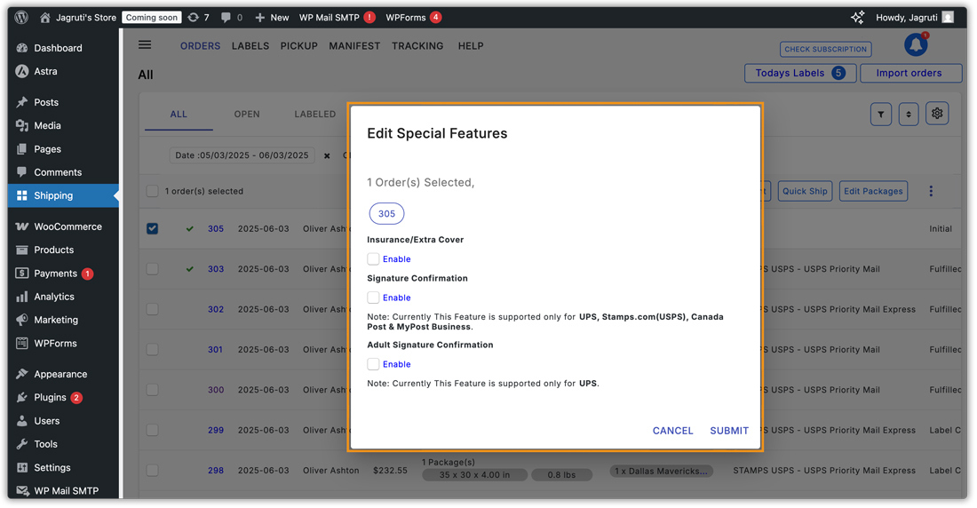 edit special features