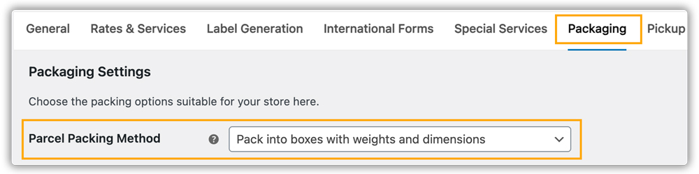 FedEx Box Packing Type