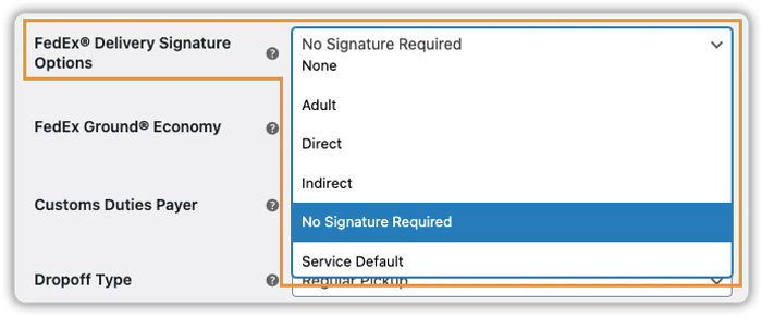 FedEx® Delivery Signature