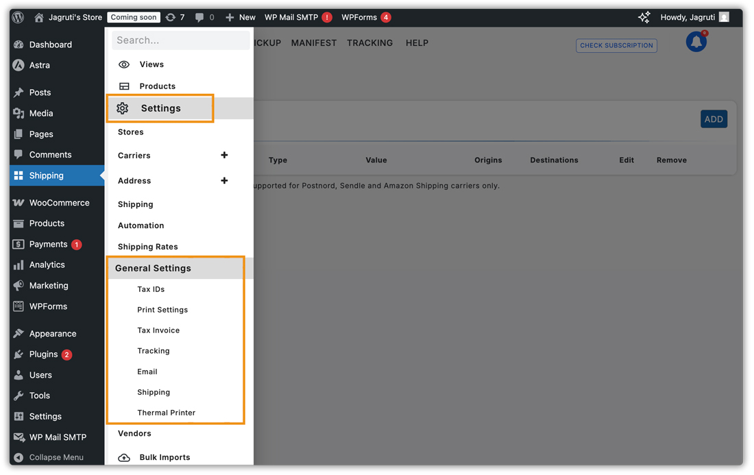 general settings path