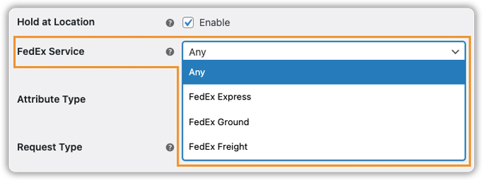 FedEx Service For Hold at Location