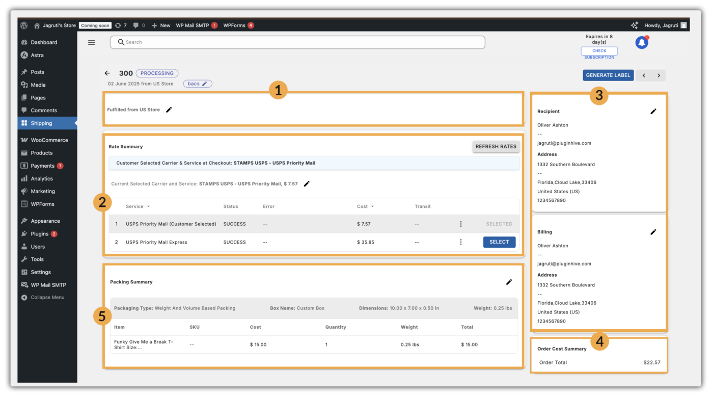 order page wo slgp