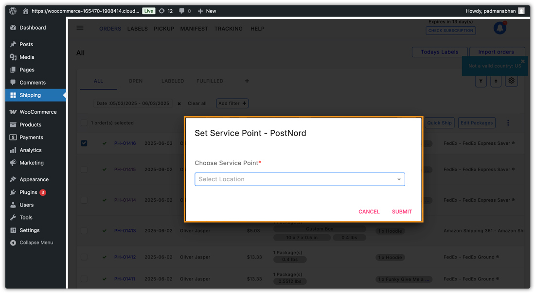 postnord service point