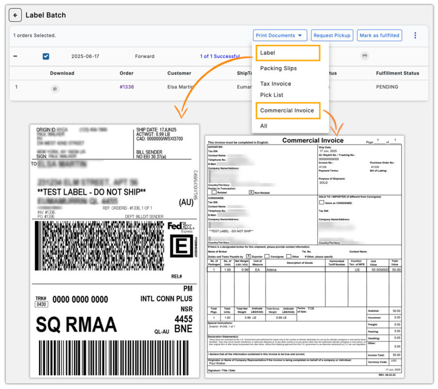 fedex label