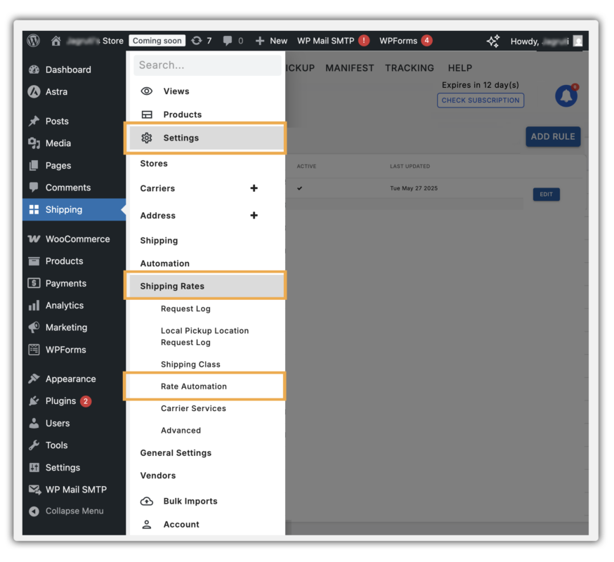 rate automation path