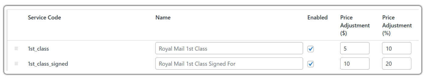 adjust shipping costs