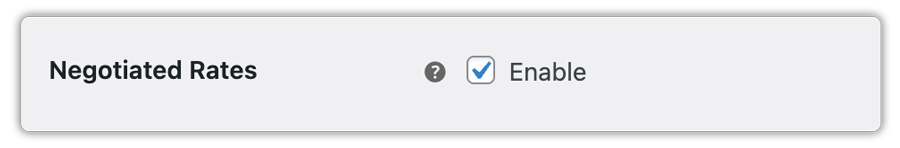 enable negotiated rates