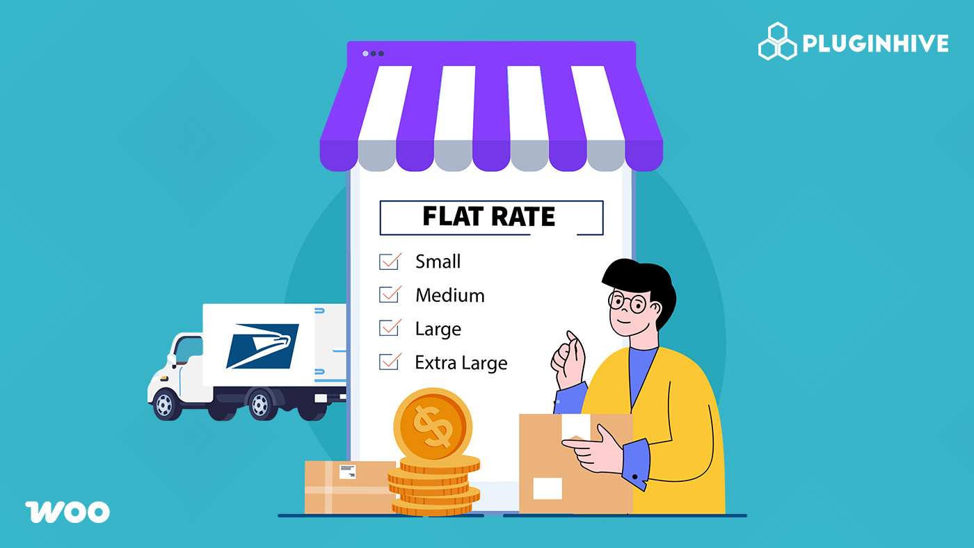 woocommerce usps flat rate shipping