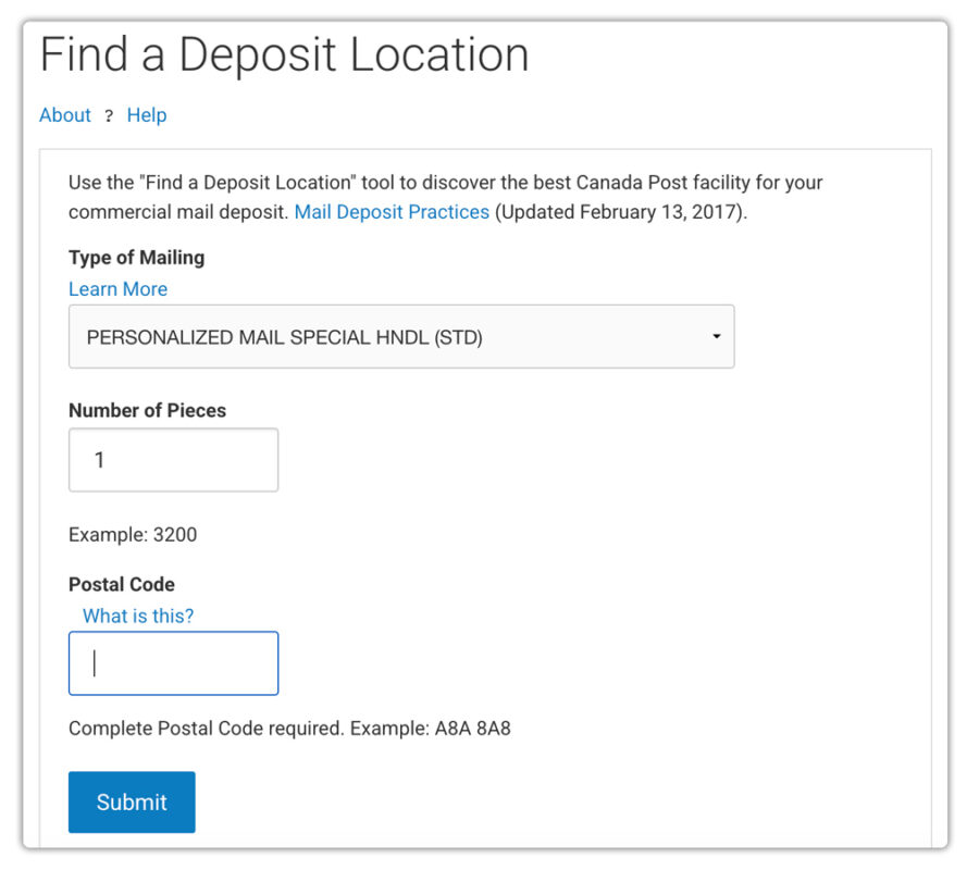 canada post pickup options
