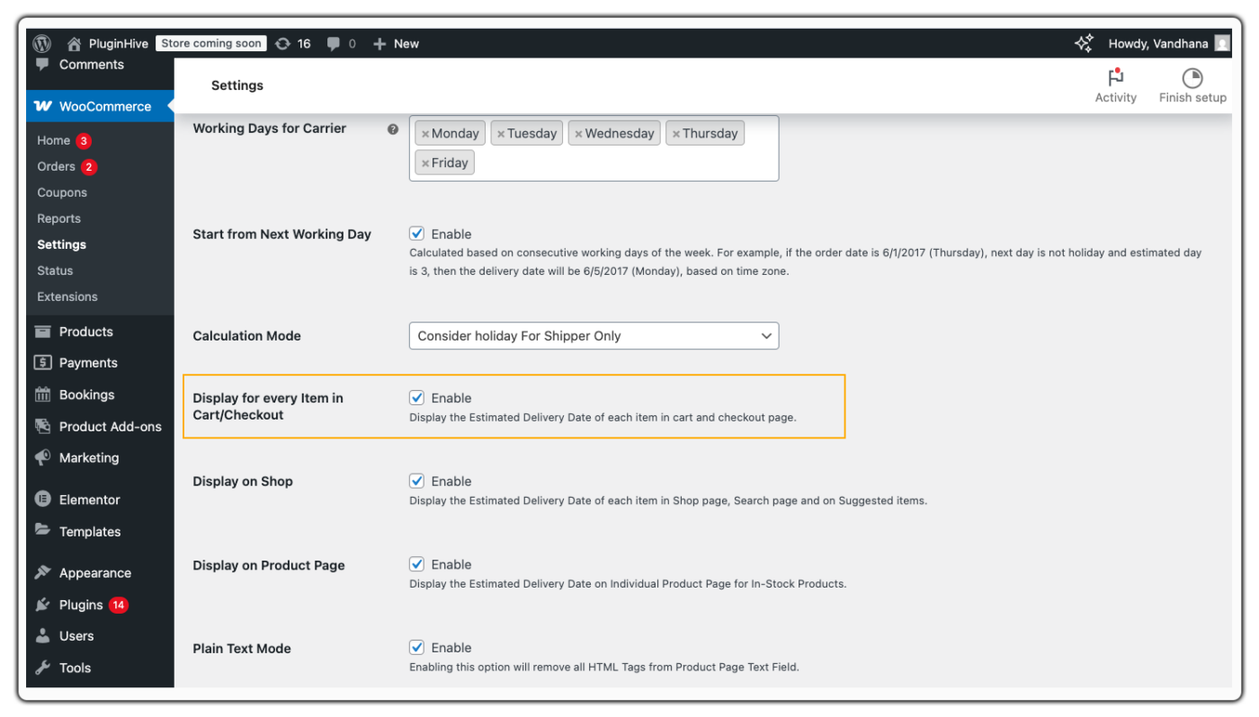 delivrey date on woocommerce checkout