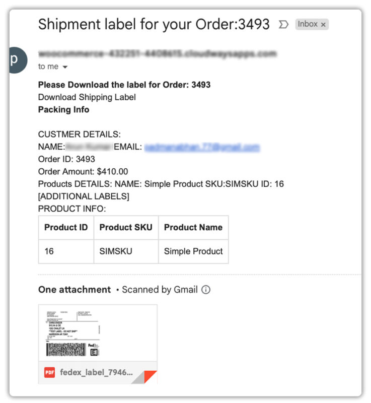 woocommerce returns with fedex
