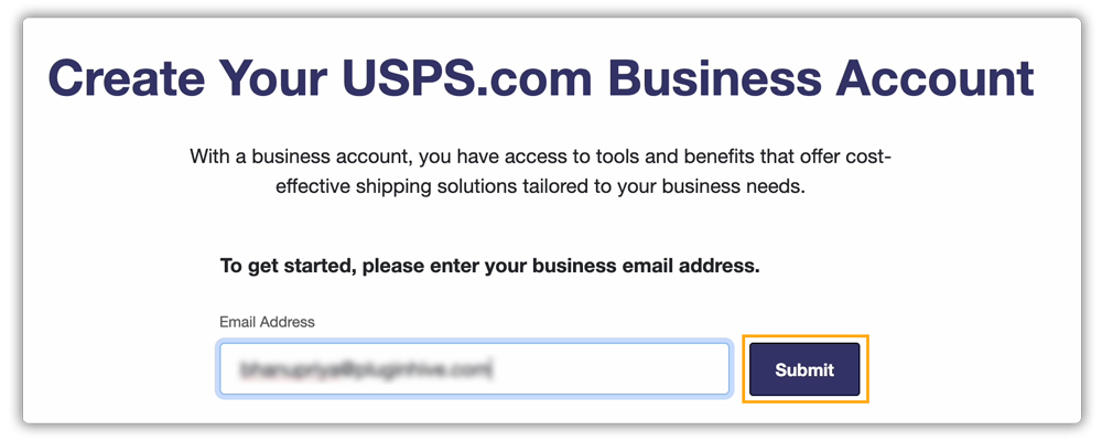 enter mail address