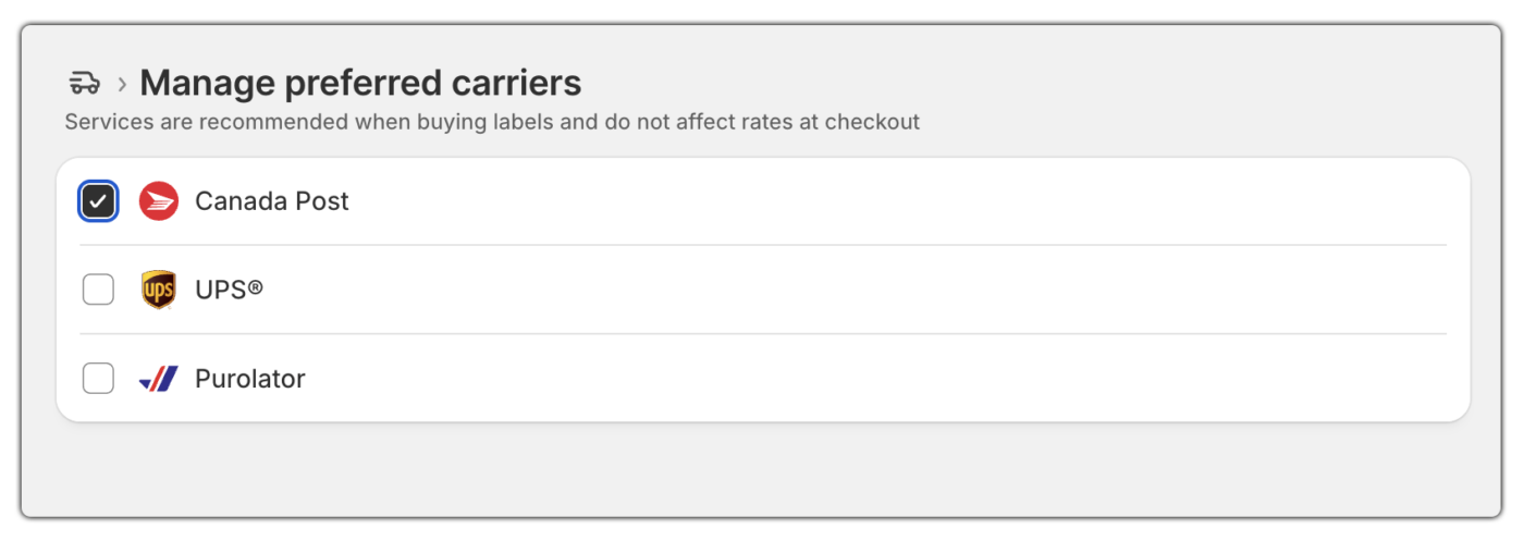 shopify canada post shipping