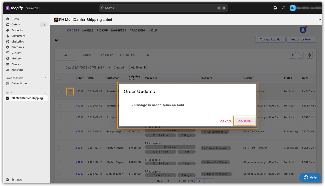 app order refresh