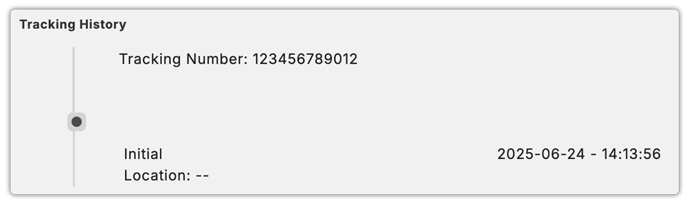 shopify canada post tracking history