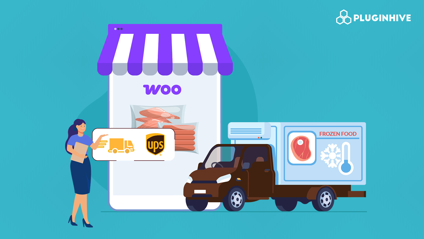 woocommerce ups frozen food shipping