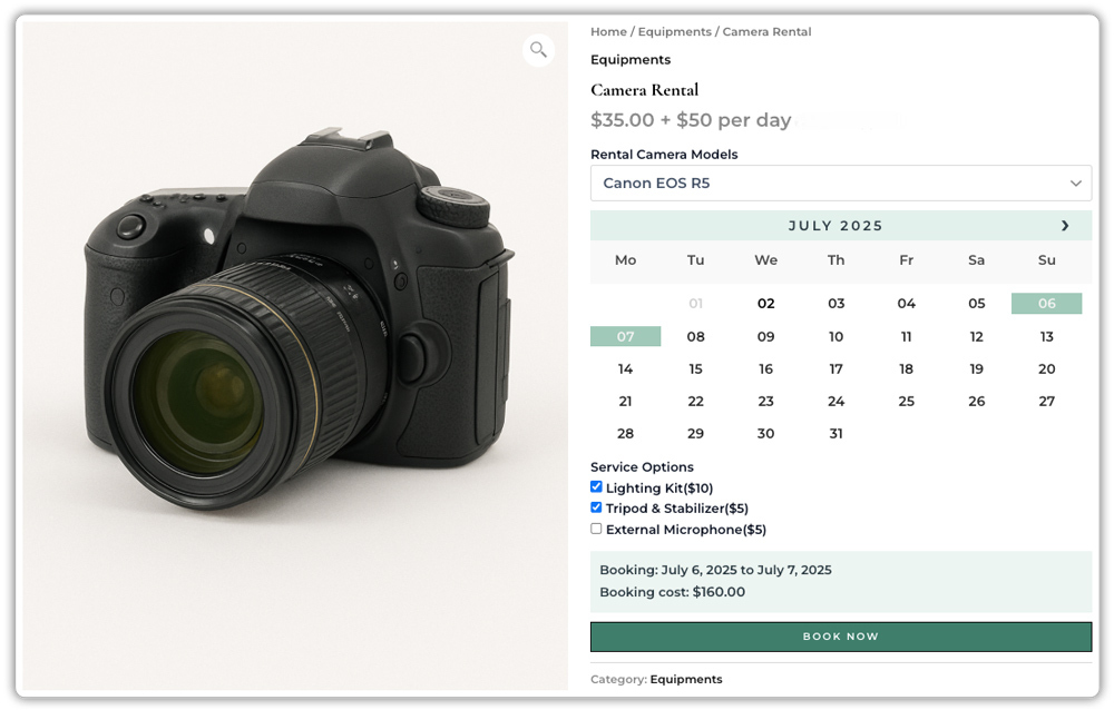 camera rental