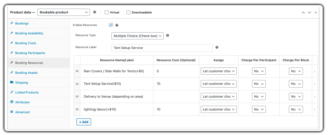 Add Resources & Upsell Extras