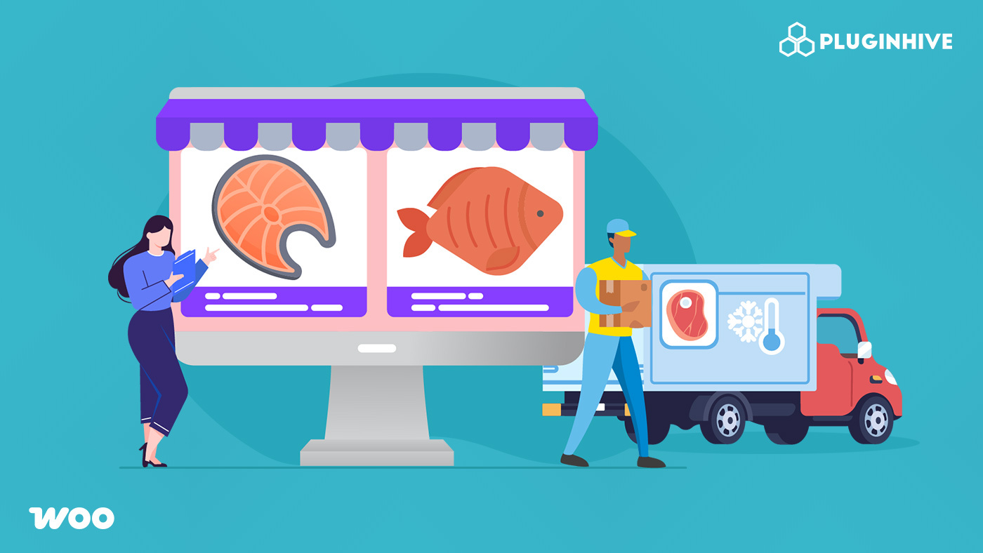 ship sea food in woocommerce
