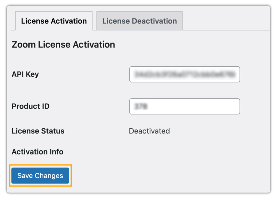 activate zoom meeting plugin license 