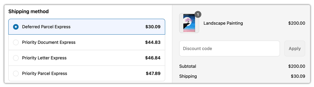 aramex shipping rates