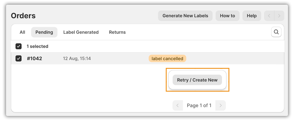 cancel labels