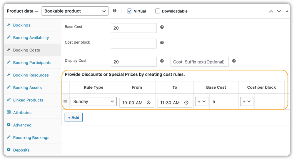 Set Flexible booking Pricing